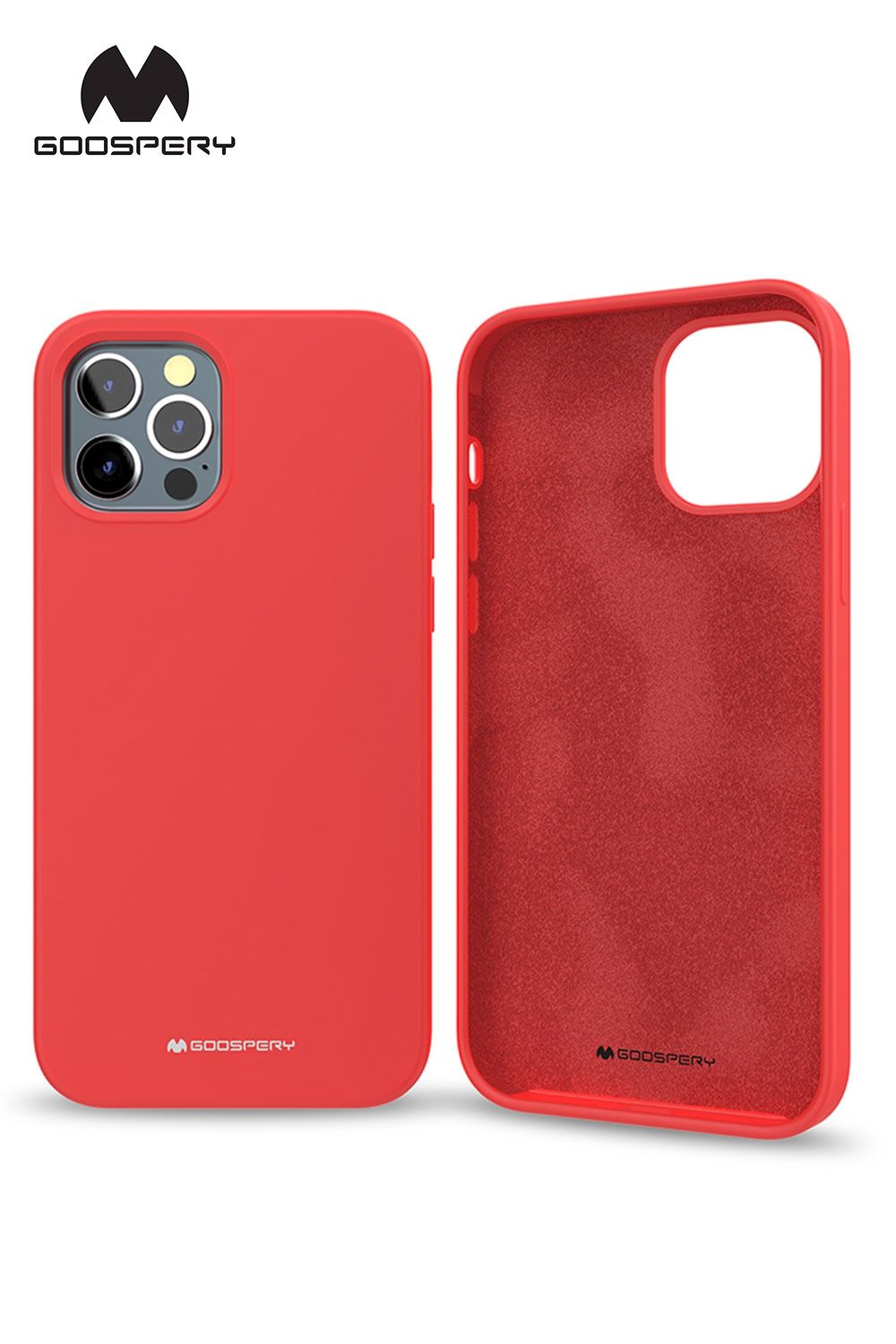 iPhone 17 Pro Max Goospery Mercury Silicone Case - Red