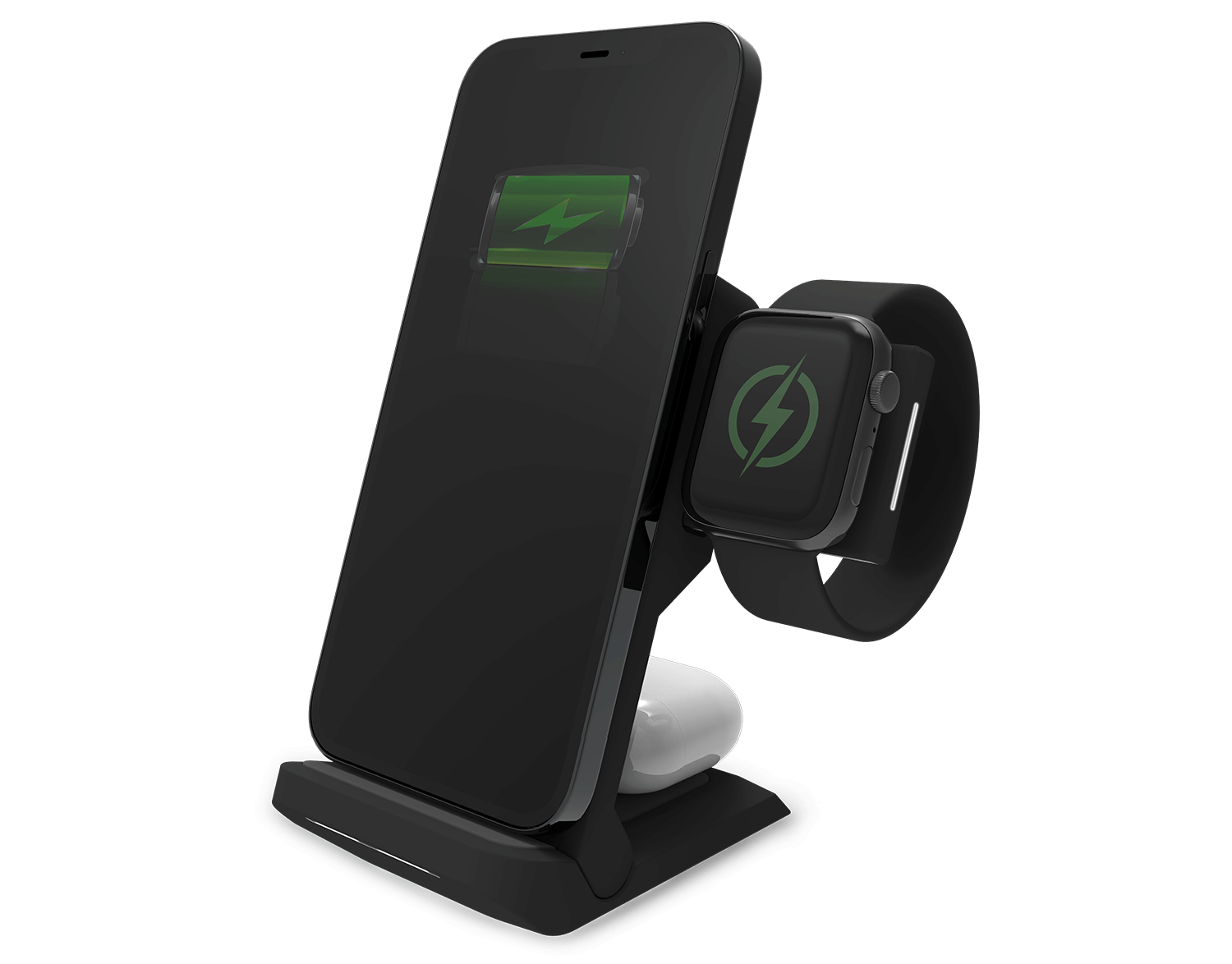 STM Goods ChargeTree Induction Charger - Black - For AirPod, iPhone - Input connectors: USB - Portable, Compact, Foldable