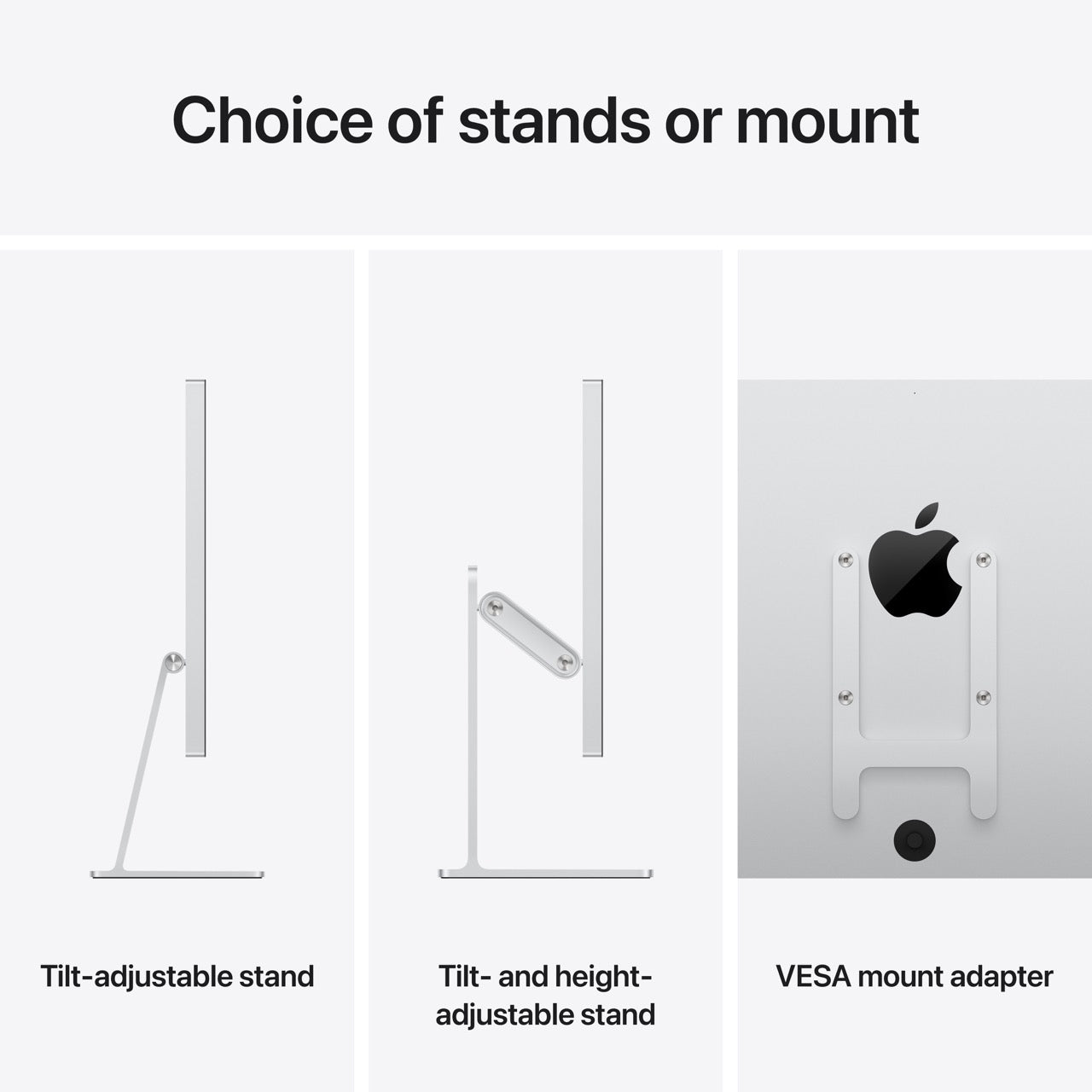 Studio Display - Nano-texture glass - Tilt- and height-adjustable stand