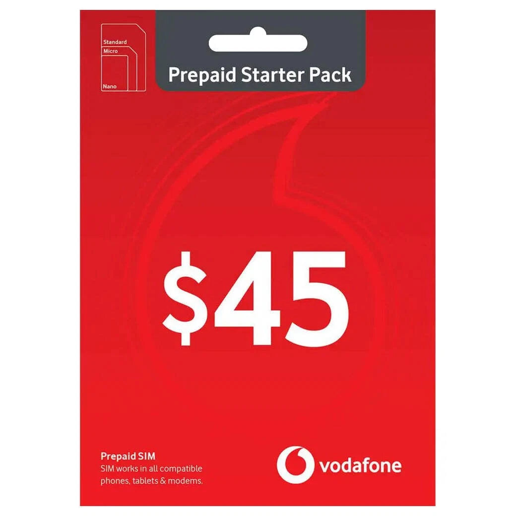 Vodafone $45 Prepaid SIM Starter Pack