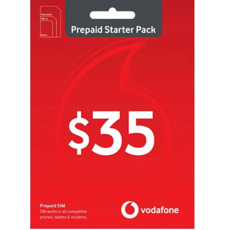 Vodafone $35 Prepaid SIM Starter Pack