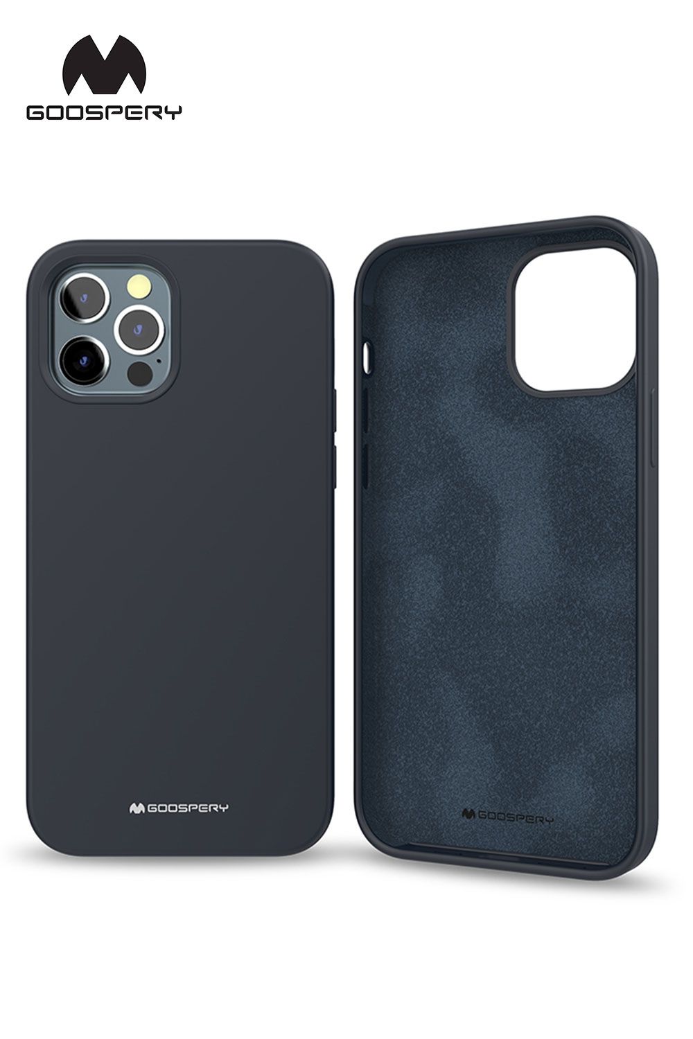 iPhone 17 Pro Max Goospery Mercury Silicone Case - Navy