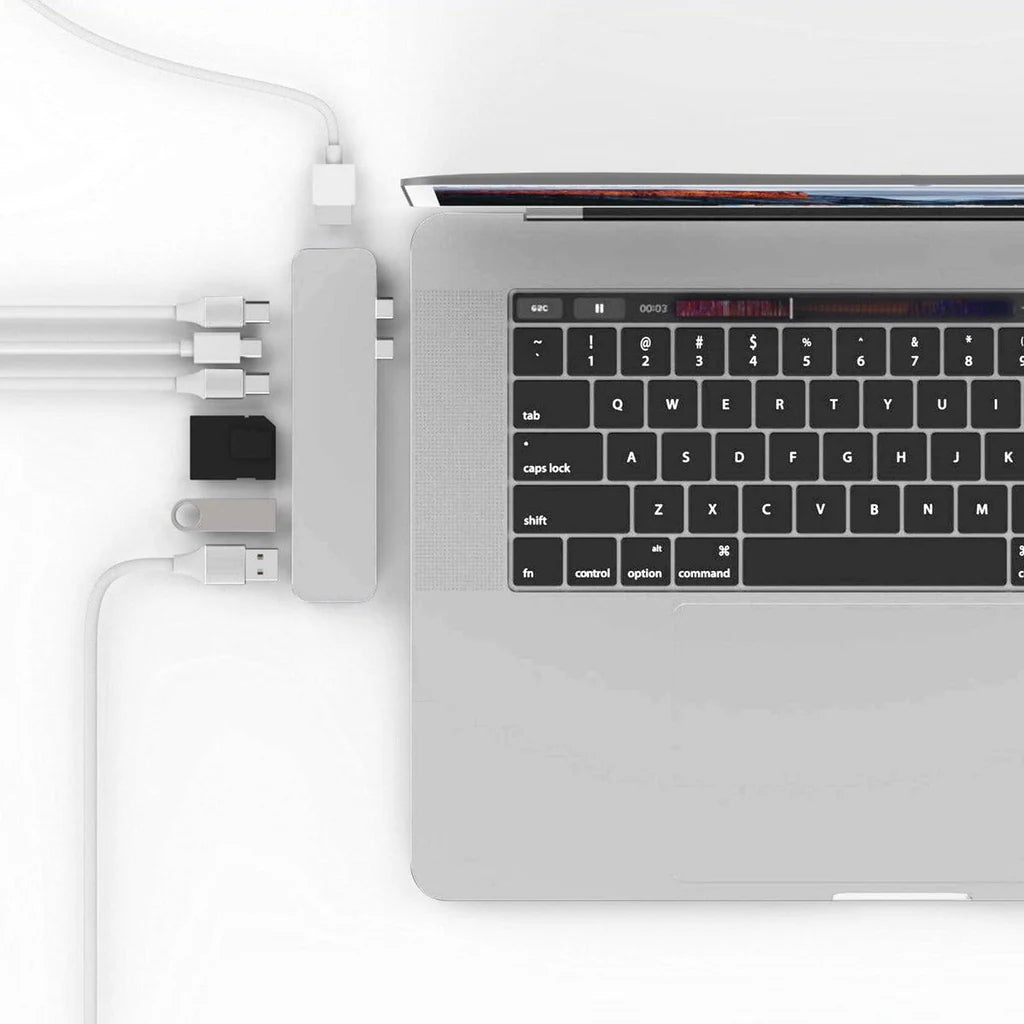 HyperDrive PRO 8-in-2 USB-C Hub - Grey GN28D-SILVER