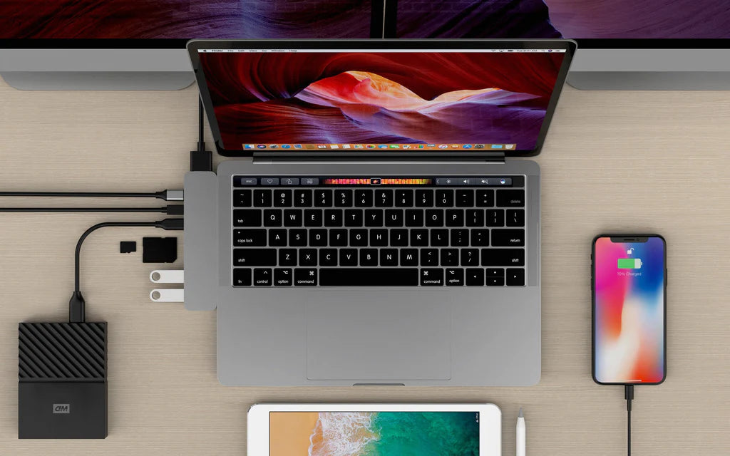 HyperDrive PRO 8-in-2 USB-C Hub - Grey GN28D-SILVER