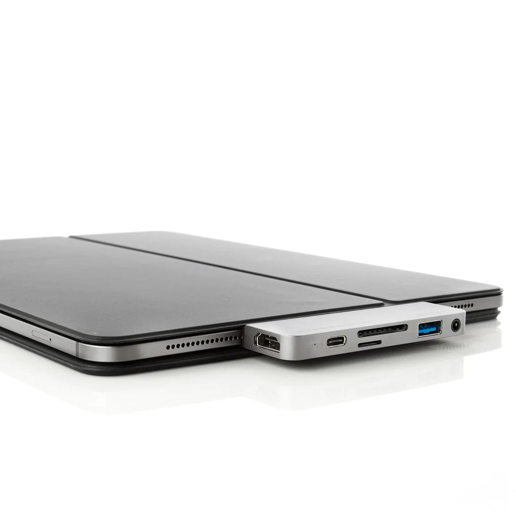 HyperDrive 6-in-1 USB-C Hub for iPad Pro/Air - Silver HD319B-SILVER