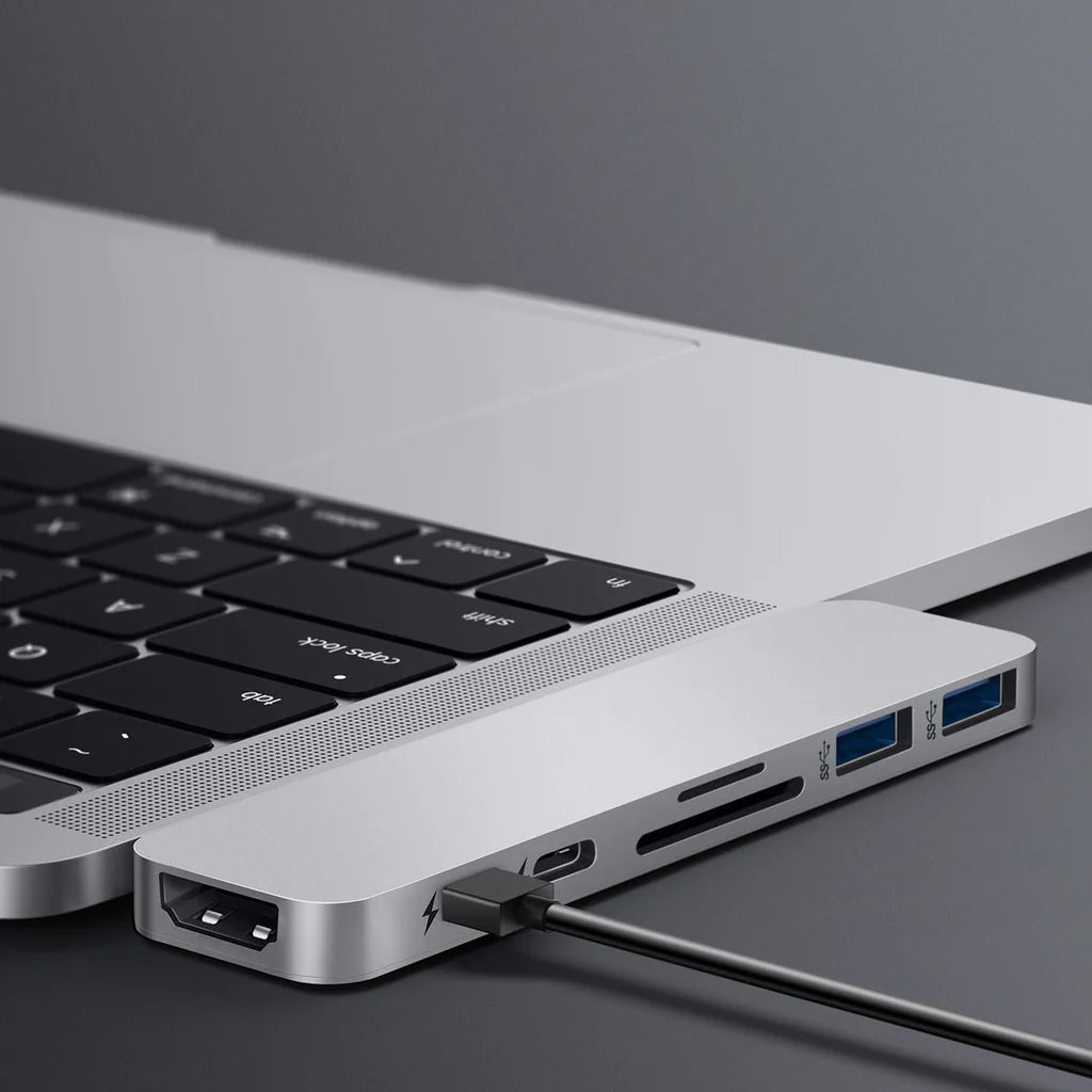 HyperDrive DUO 7-in-2 USB-C Hub - Silver HD28C-SILVER