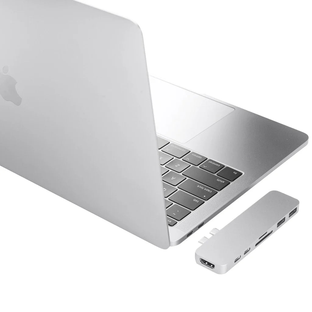 HyperDrive DUO 7-in-2 USB-C Hub - Silver HD28C-SILVER