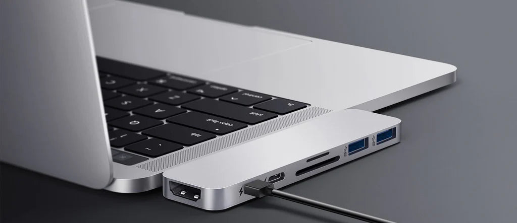 HyperDrive DUO 7-in-2 USB-C Hub - Silver HD28C-SILVER