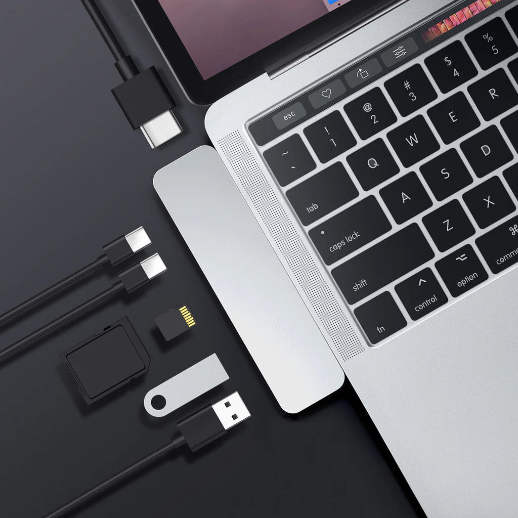 HyperDrive DUO 7-in-2 USB-C Hub - Silver HD28C-SILVER