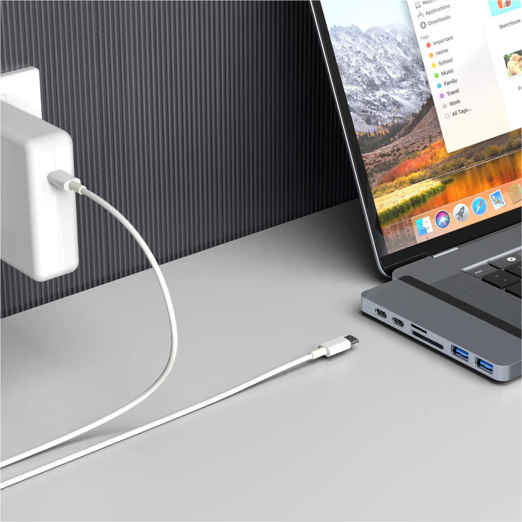 HyperDrive DUO 7-in-2 USB-C Hub - Silver HD28C-SILVER