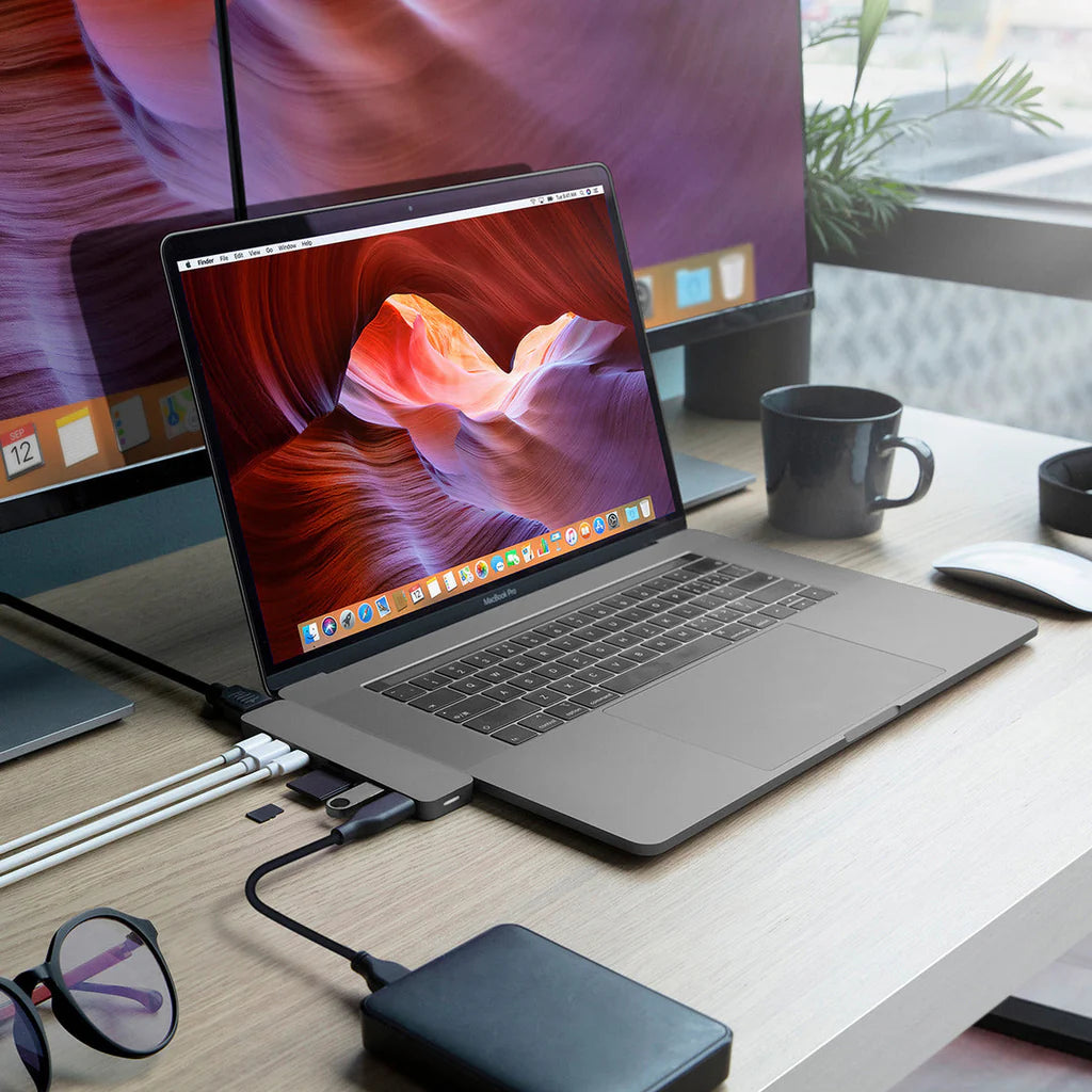 HyperDrive PRO 8-in-2 USB-C Hub - Grey GN28D-GRAY