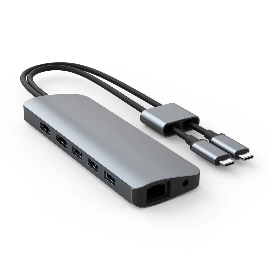 HyperDrive VIPER 10-in-2 USB-C Hub - Grey HD392-GRAY