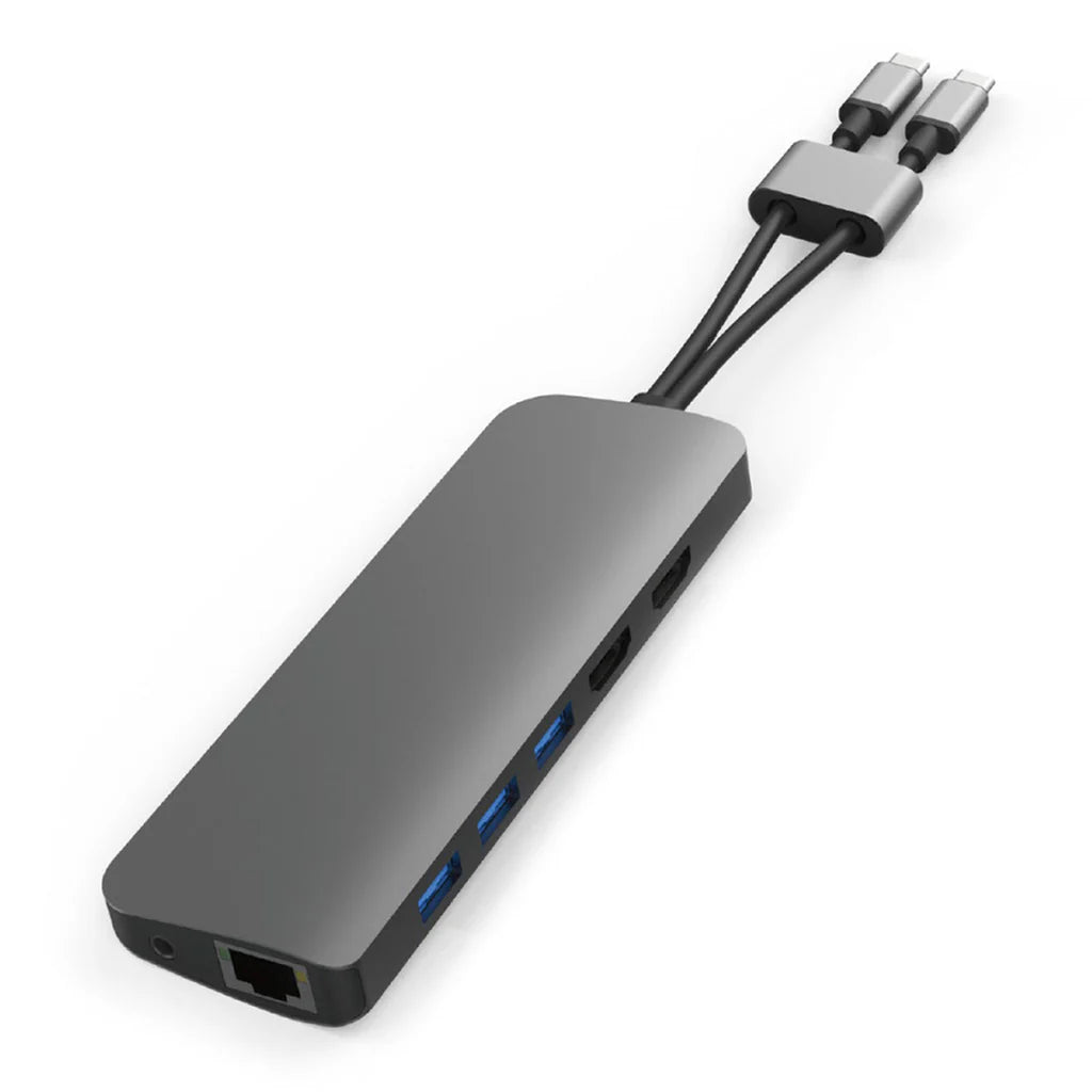 HyperDrive VIPER 10-in-2 USB-C Hub - Grey HD392-GRAY