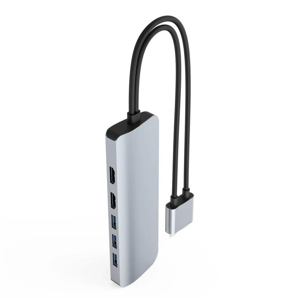 HyperDrive VIPER 10-in-2 USB-C Hub - Silver HD392-SILVER