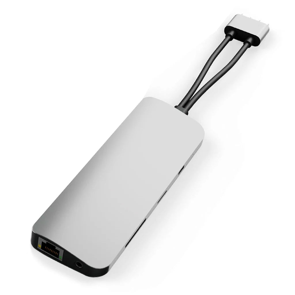 HyperDrive VIPER 10-in-2 USB-C Hub - Silver HD392-SILVER