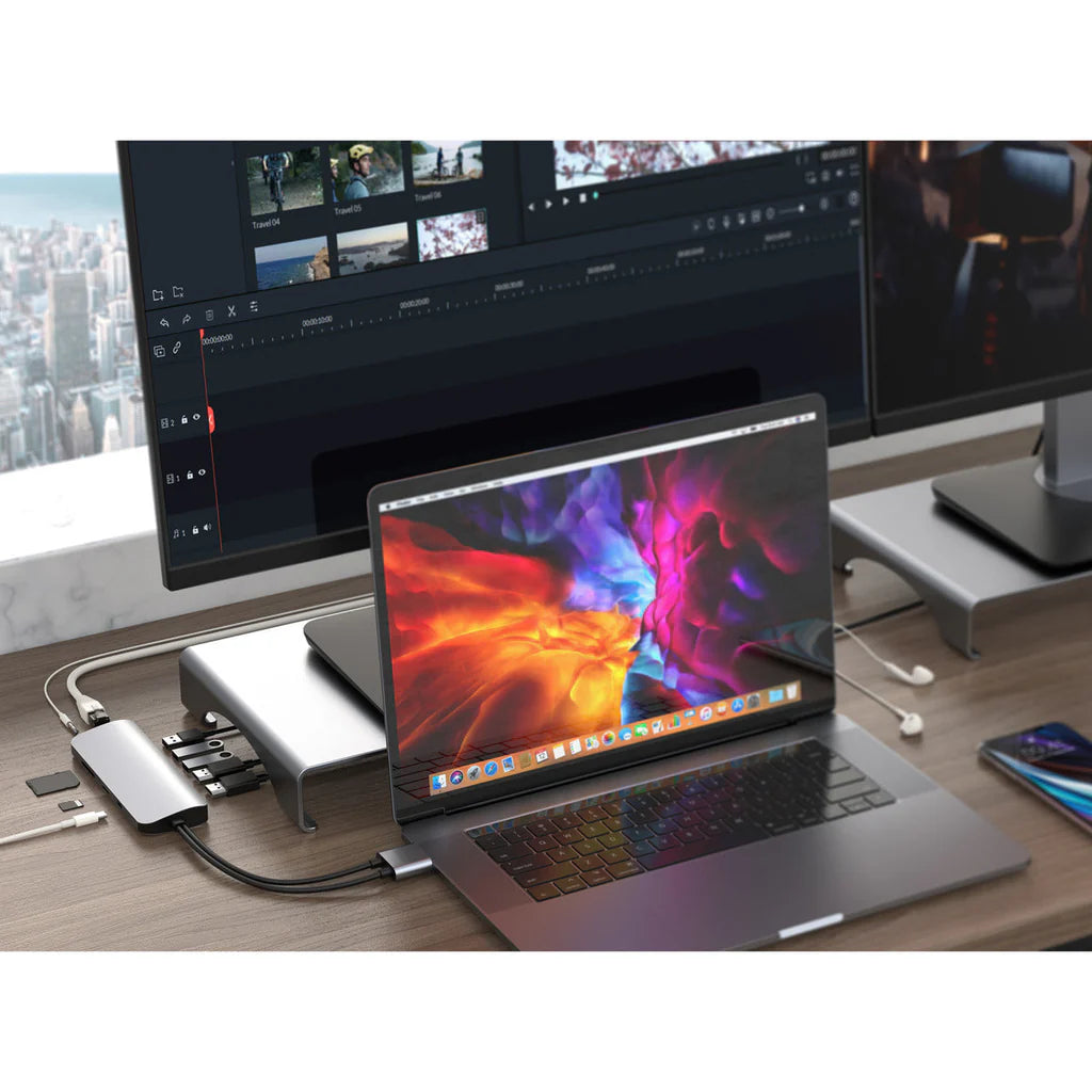 HyperDrive VIPER 10-in-2 USB-C Hub - Silver HD392-SILVER
