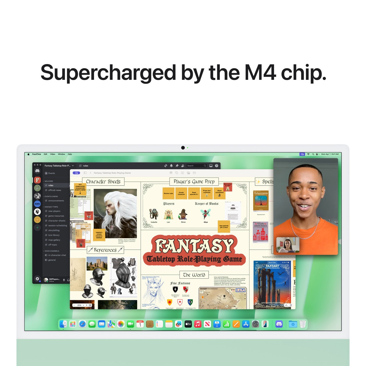 iMac 24in Retina 4.5K - Green - M4 (8-core CPU / 8-core GPU) - 16GB - 256GB SSD Magic Keyboard (EN)
