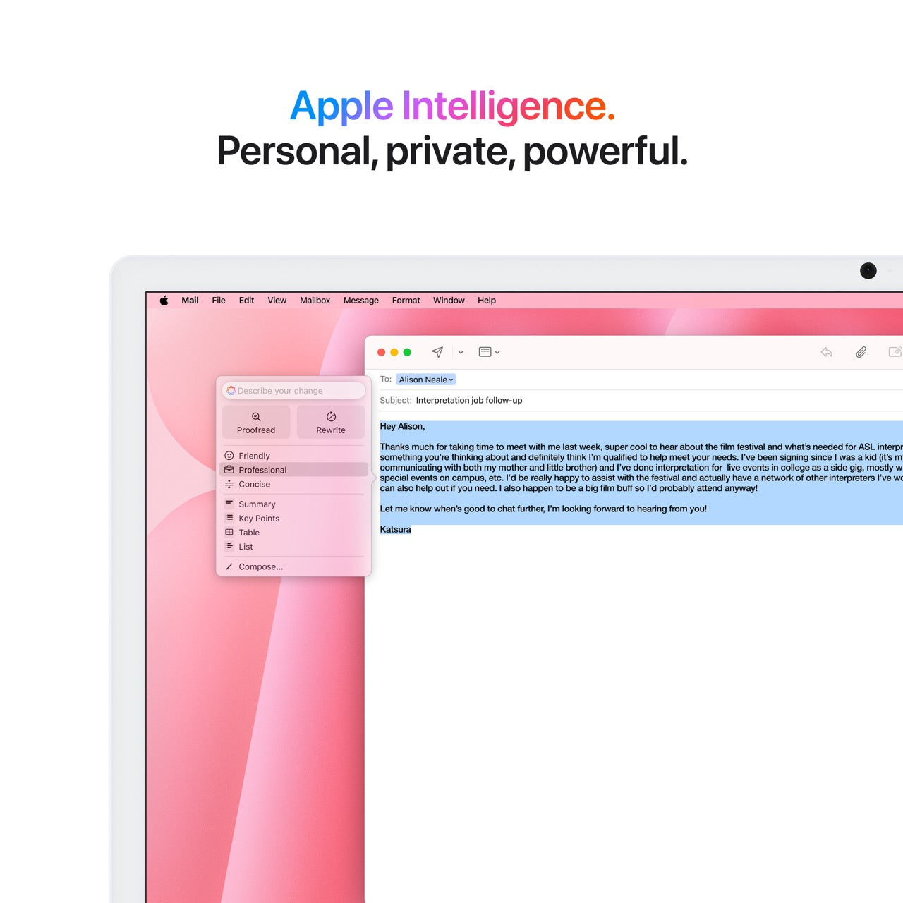 iMac 24in Retina 4.5K - Pink - M4 (8-core CPU / 8-core GPU) - 16GB - 256GB SSD Magic Keyboard (EN)