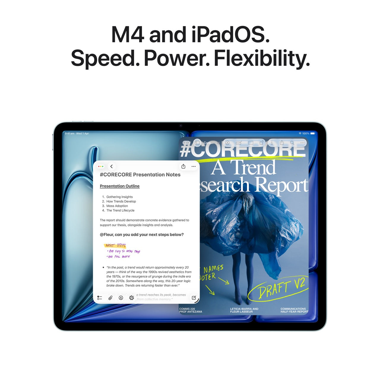 iPad Air 13in (M4) Wi-Fi 1TB - Blue