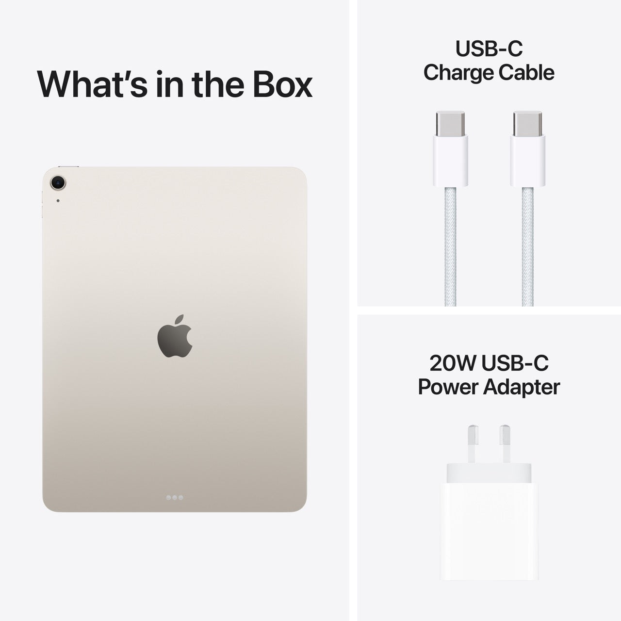iPad Air 13in (M4) Wi-Fi 1TB - Starlight