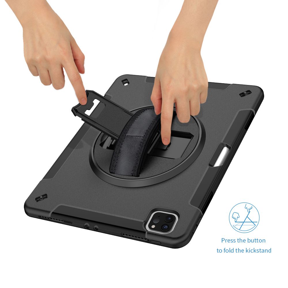 iPad BLACKTECH Defender Case - Black iPad 10th and 11th Generation