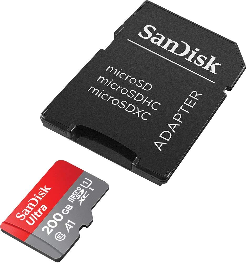 Sandisk Ultra 200GB Micro SDHC UHS-I Card with Adapter 100MB/s
