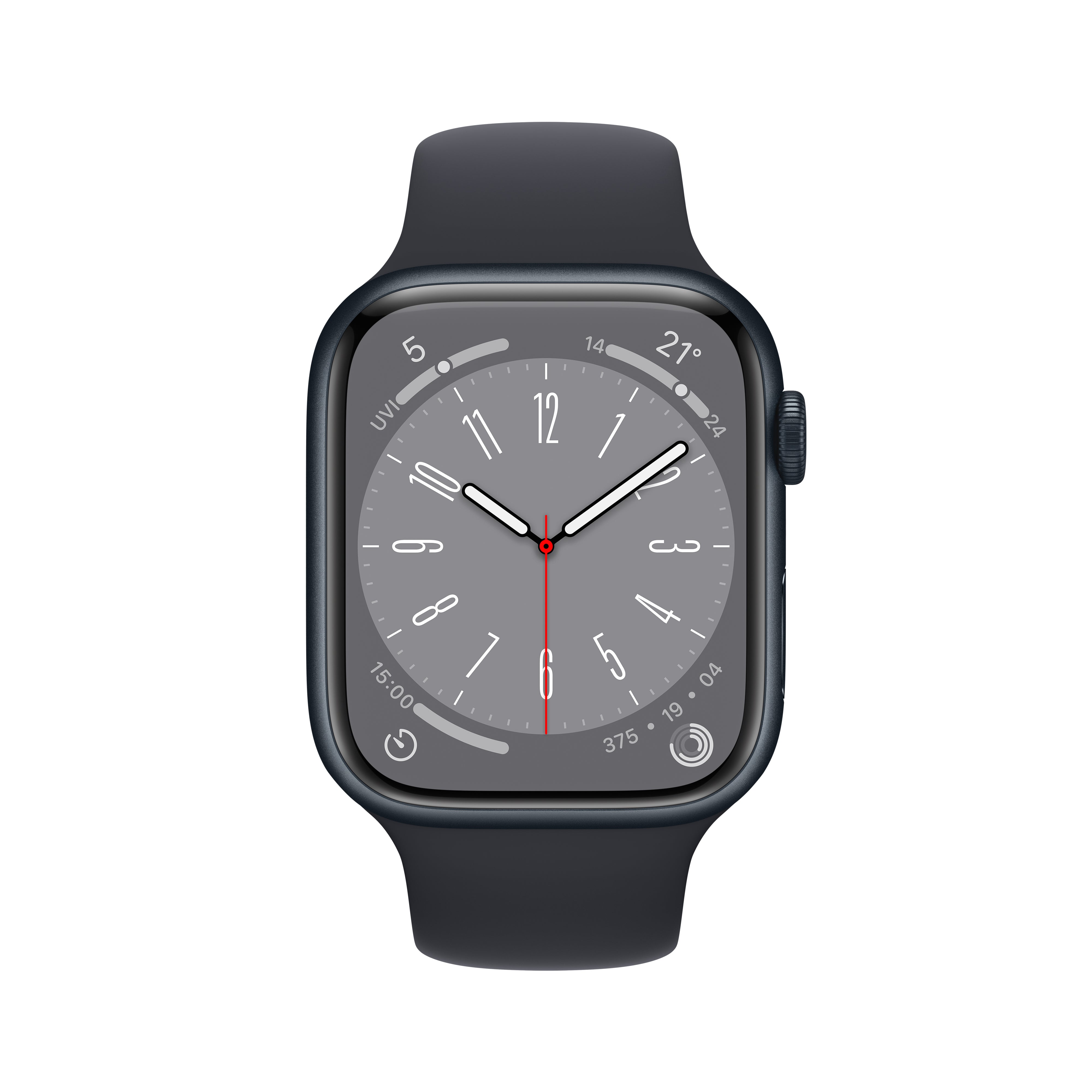 Apple Watch Series 8 GPS + Cellular - 45mm Midnight Aluminium Case with Midnight Sport Band