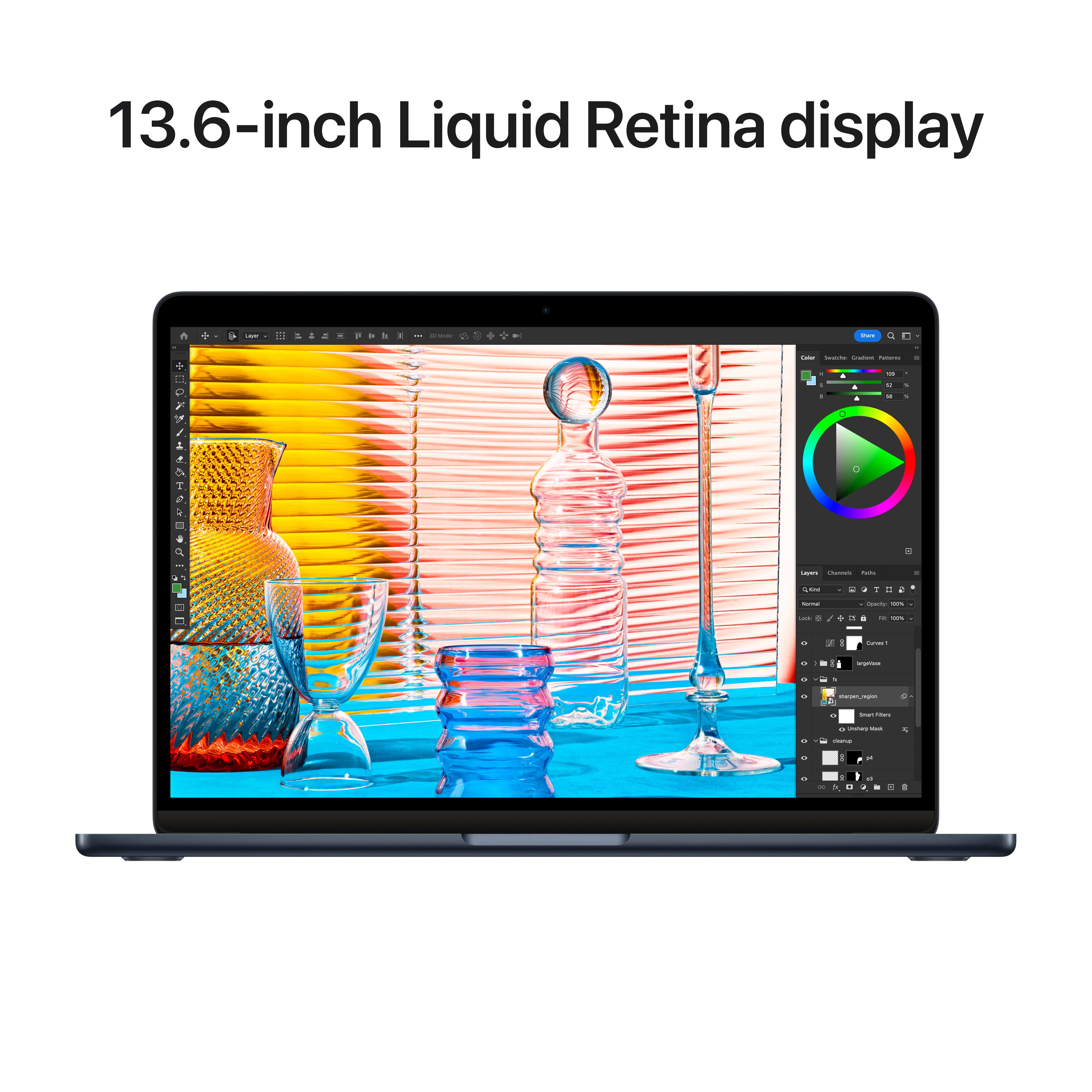 MacBook Air M2 chip with 8‑core CPU & 8‑core GPU 8GB 256GB SSD - Midnight