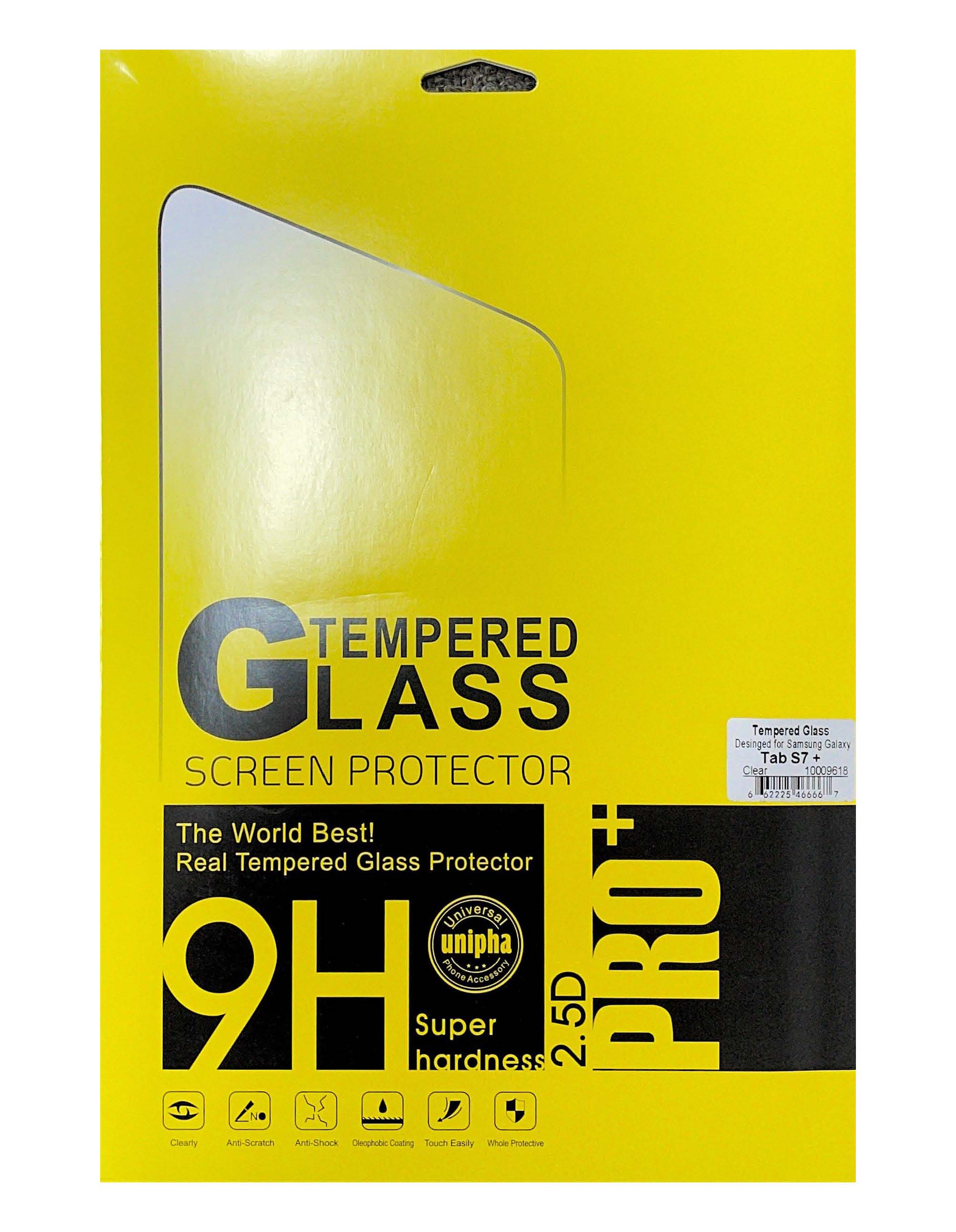 Samsung Galaxy Tab S7 Plus 12.4in BLACKTECH Tempered Glass - Clear