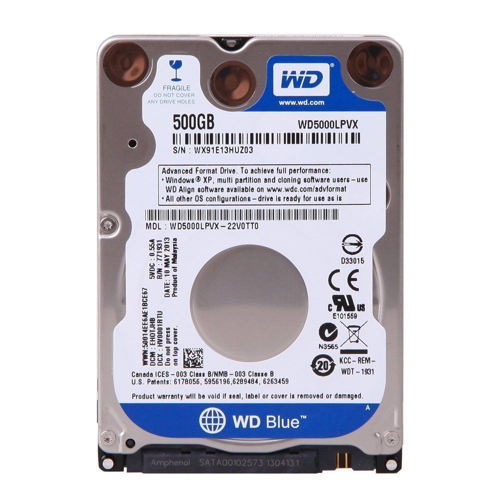 WD Blue 500GB 2.5-Inch Internal Hard Drive