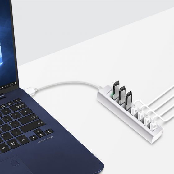 Brand New ALOGIC 7 Port USB Hub - Aluminium Unibody with Power Adapter - Prime Series